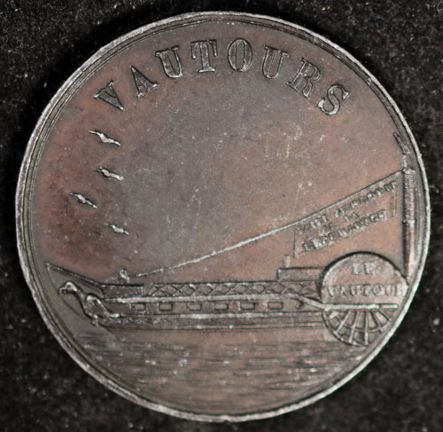 Révolution de 1848, médaille saisi du bateau Le Vautours à Lyons
