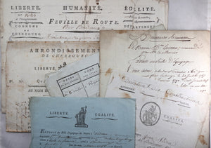 Révolution lot documents 1792-98, marin tonnelier, esclavage - PdG