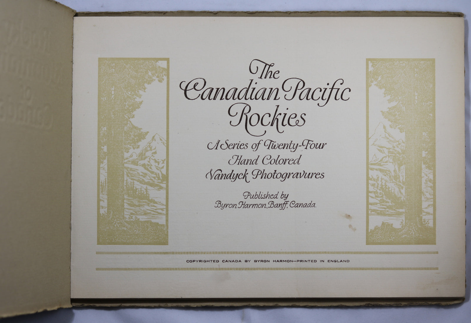 'Rocky Mountains of Canada' – portfolio of 24 photogravures. Late 1920s