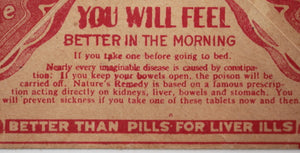 Sample envelope advertising A.H. Lewis’ “Nature’s Remedy” early 1900s