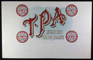 Set of 2 T.P.A. cigar box labels @1910