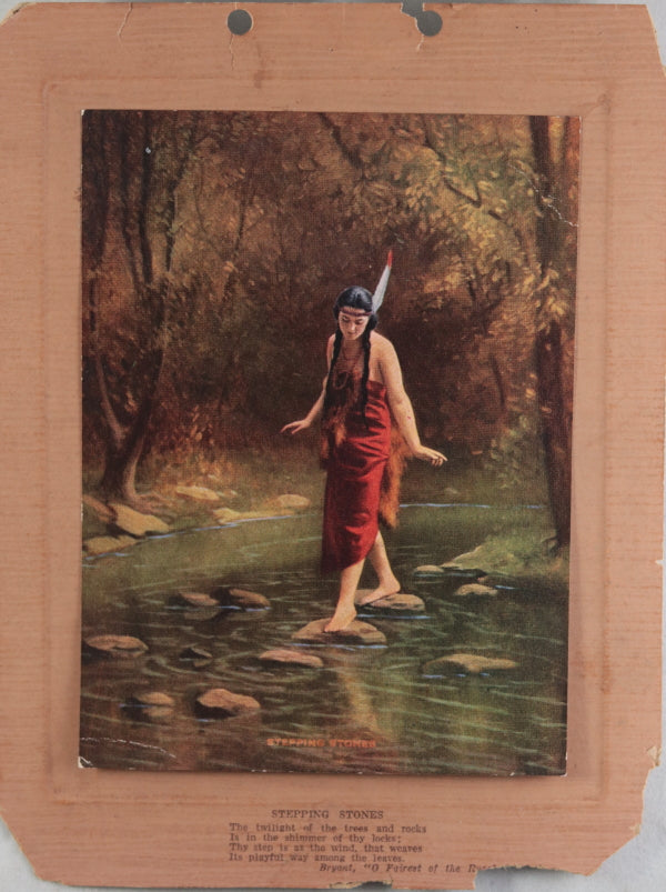 Advertising pieces, Gerlach Barklow 'Indian Maids' scenes, c. 1920s