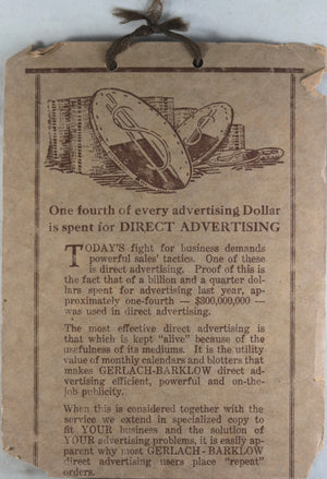 Advertising pieces, Gerlach Barklow 'Indian Maids' scenes, c. 1920s