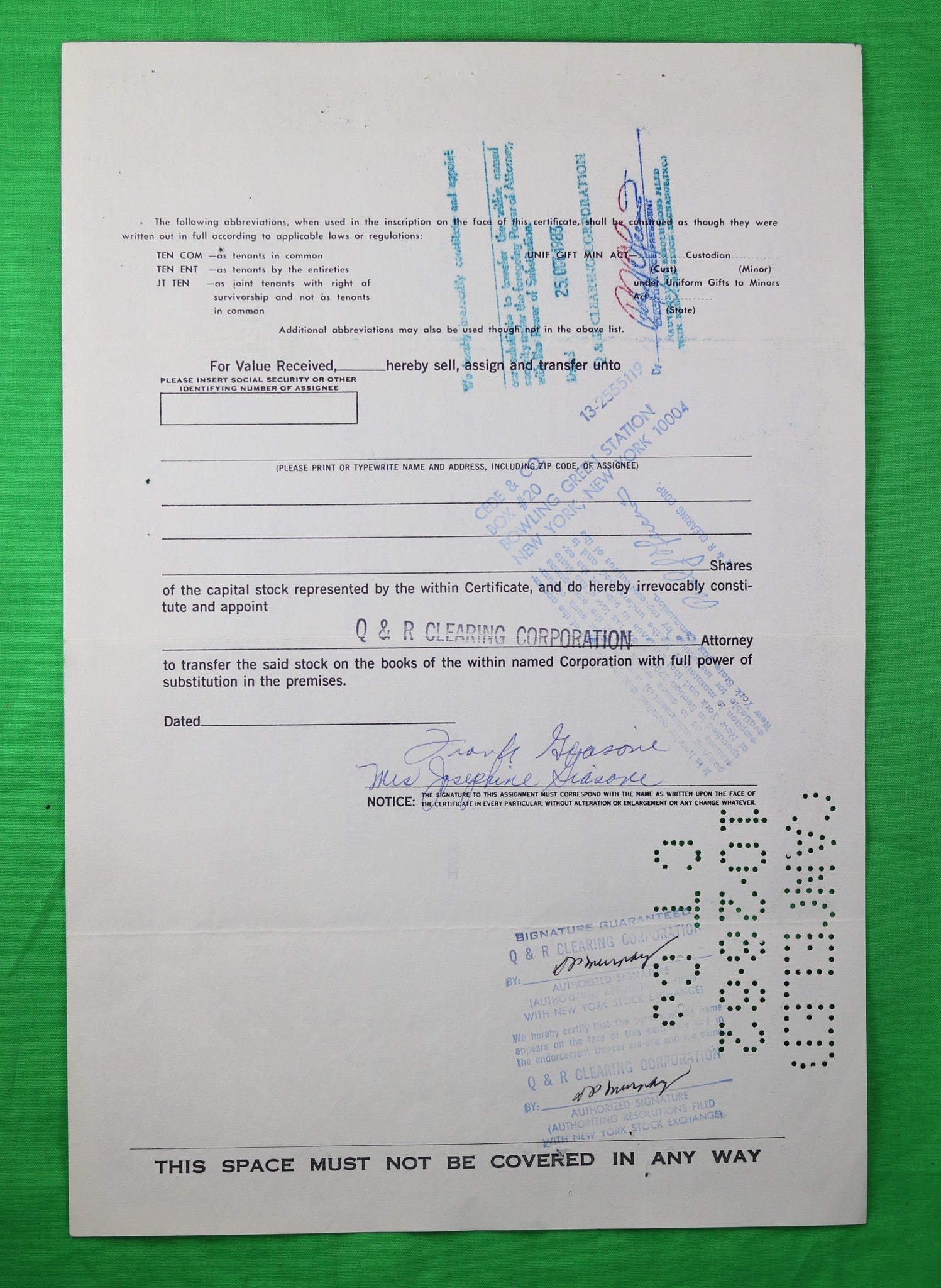 Set of 7 stock certificates of PVC Container Corp (1969-74)