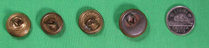 Set of four RCAF/RAF & military buttons