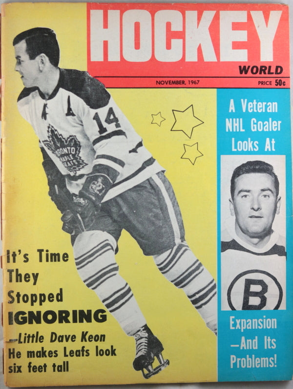 Set of three Hockey World magazines 1967-68