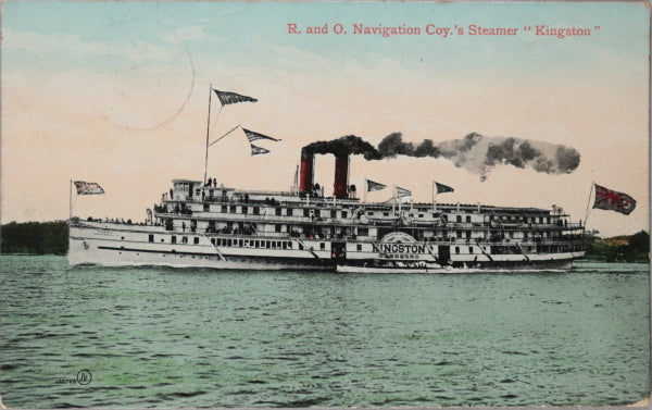 Set of two postcard of Canadian steamboats c. 1910