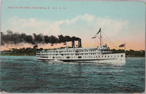 Set of two postcard of Canadian steamboats c. 1910