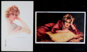 Set of 7 UK women’s fashion postcards c.1914-21 (Reinthal)