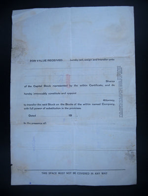 1933 stock certificate Malrobic Mines