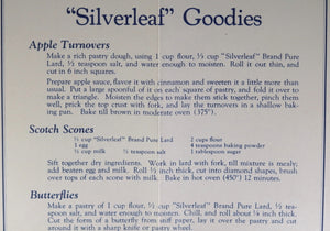 Swift's Silverleaf Pure Lard - Advertising pamphlet (~1940s)