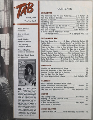 Tab - the Man's Pocket Magazine - April 1966