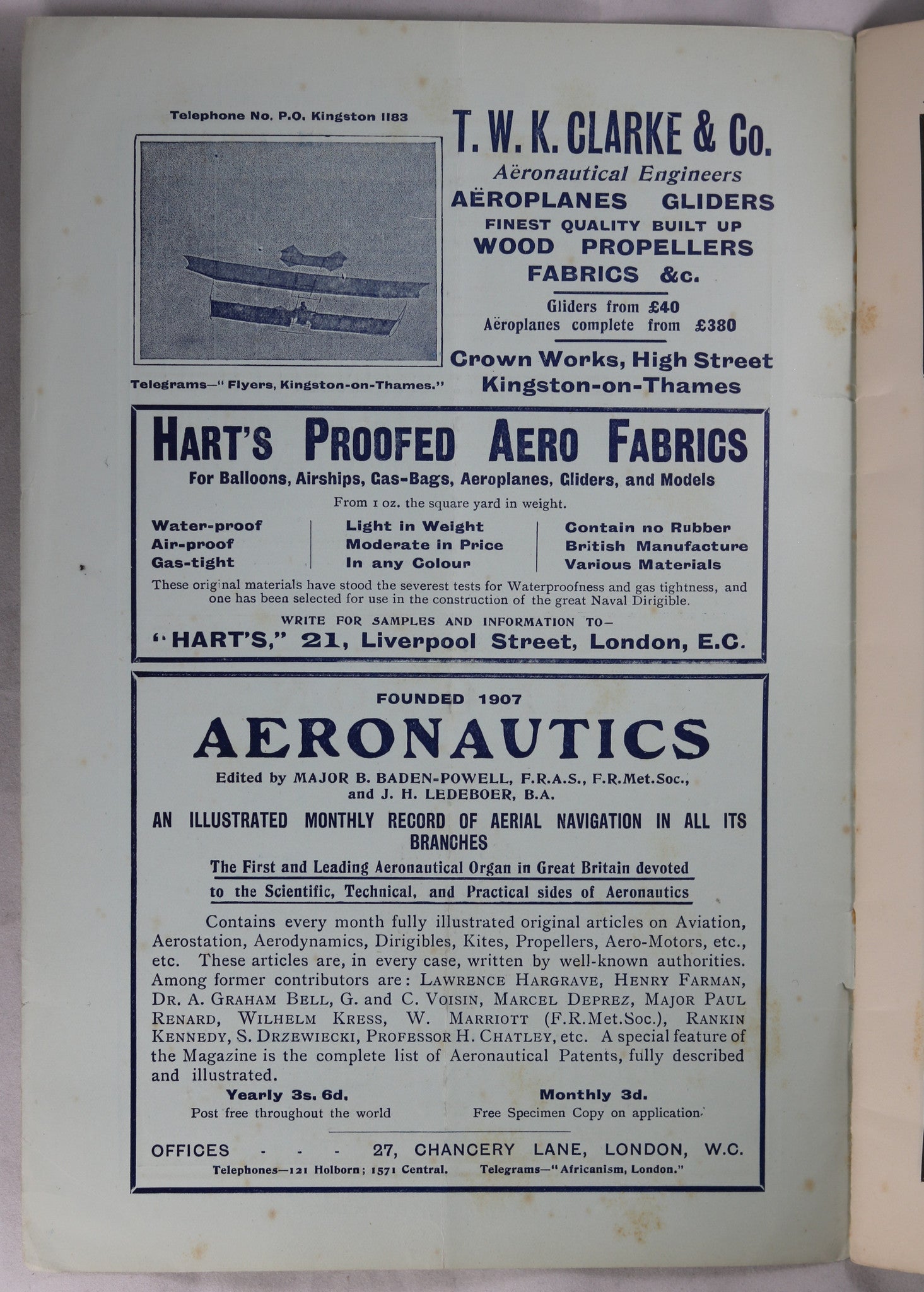  The Aëronautical Journal January 1910 (UK) S.F. Cody