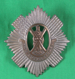 'The Royal Scots' regimental cap badge