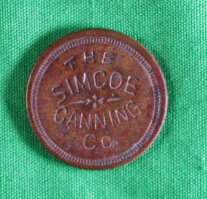 The Simcoe Canning Company - 2 Cent token (Ontario Canada)