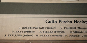 Toronto, team photo of the 1931-32 Gutta Percha Hockey Club
