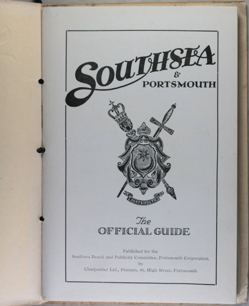 Tourist guide for Southsea & Portsmouth UK c. 1920s