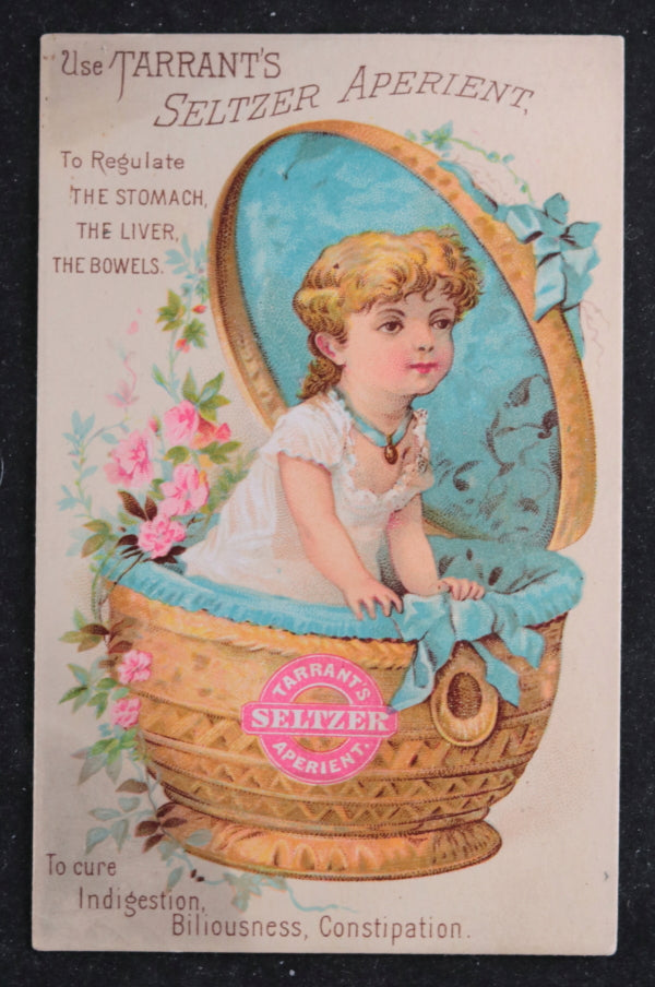Trade card for Tarrant's Seltzer Aperient (USA) c. 1890