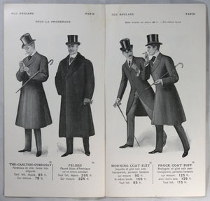 Trois catalogues magasin mode Old England Paris @1912