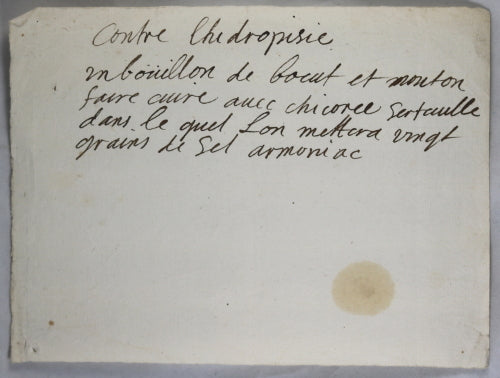 France trois recettes de médicaments @1700