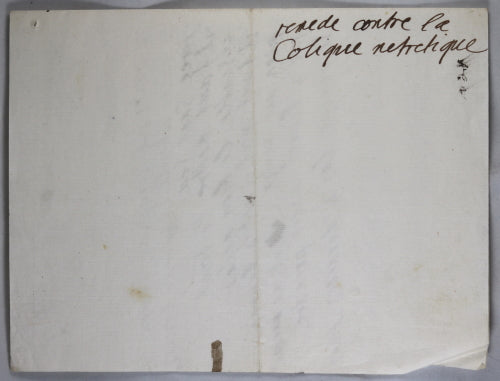 Trois recettes de médicaments @1700