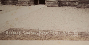 Two albumen photos of Rosslyn Chapel Scotland @1870