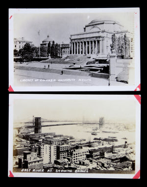 Two early photo postcards of NYC (1900s?)