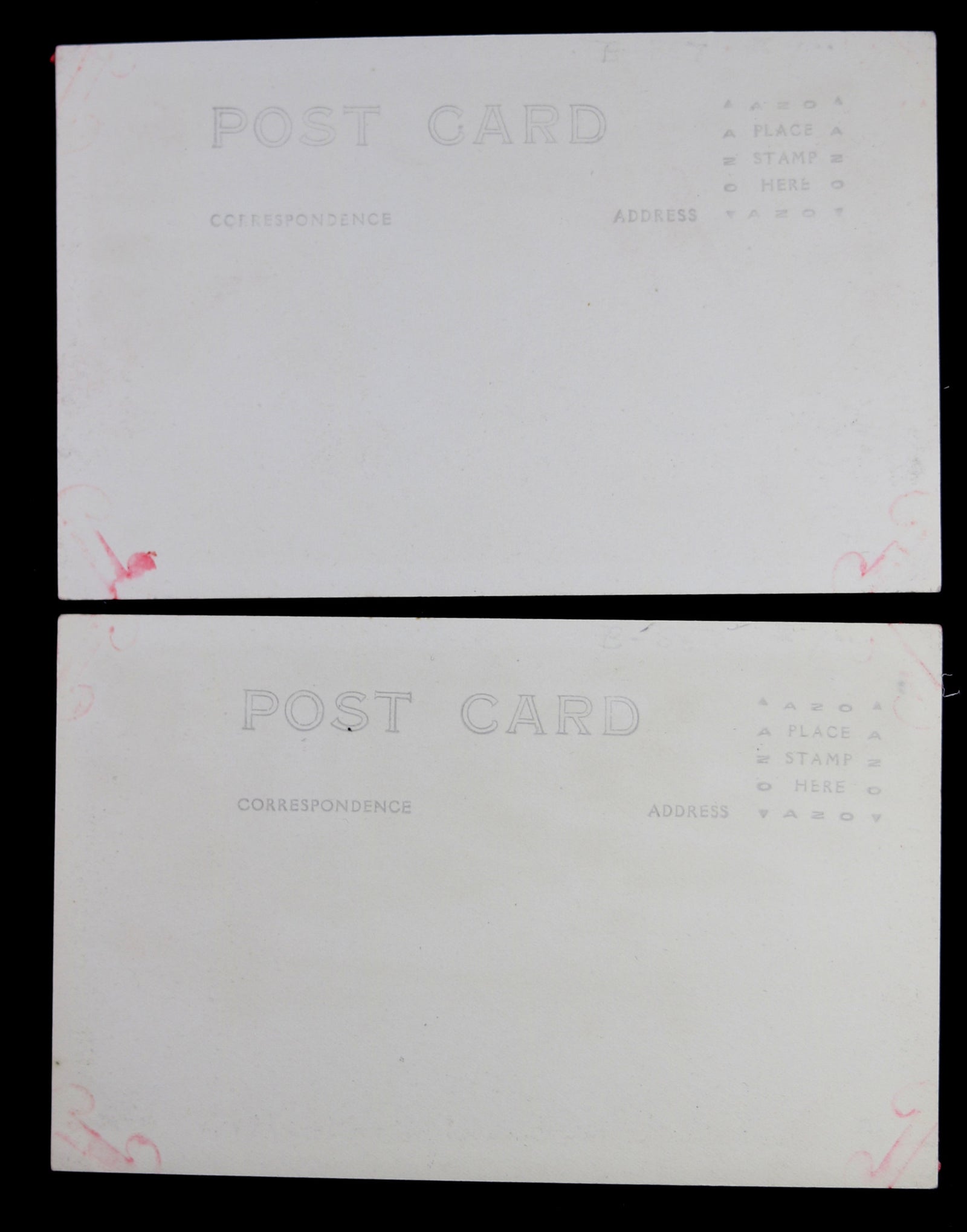 Two early photo postcards of NYC (1900s?)