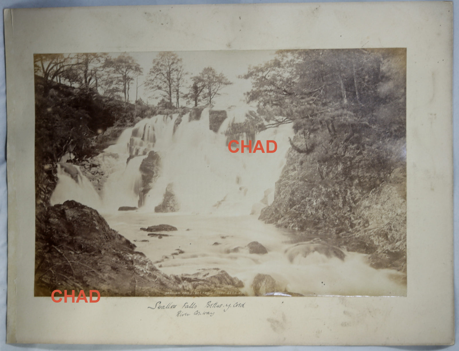 Two large photos of Welsh landscape by James Valentine @1880
