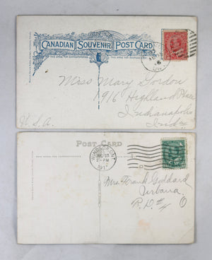 Two patriotic postcards Windsor Ferry steamer (Warwick & Rutter) @1910
