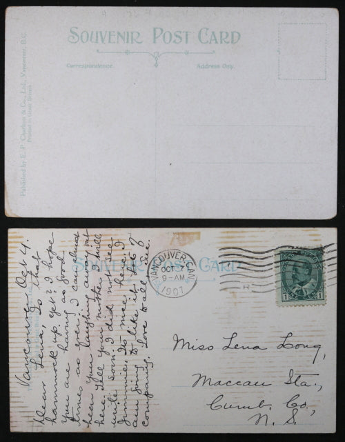 Two postcards of CPR Princess Steamships on Vancouver B.C. routes