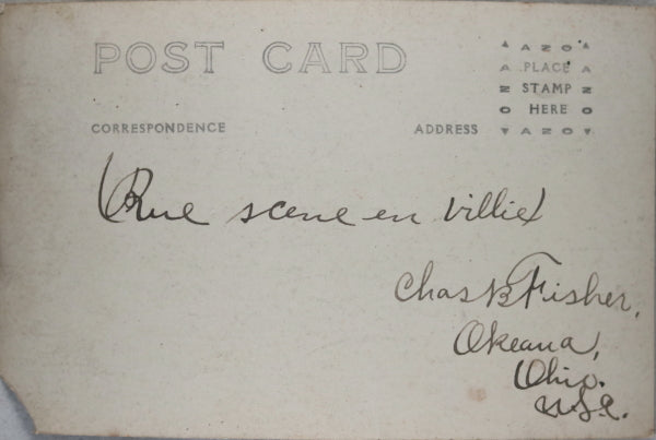 Two railway related photo postcards Harrison Ohio c. 1910s