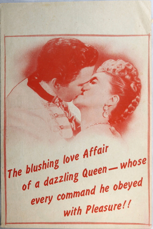 UK Movie playbill for 1945 movie 'Czarina'