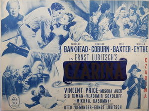 UK Movie playbill for 1945 movie 'Czarina'