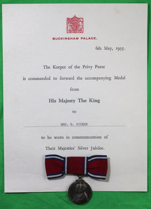 UK medals and papers related to favored servant of Queen Mary 1935-66