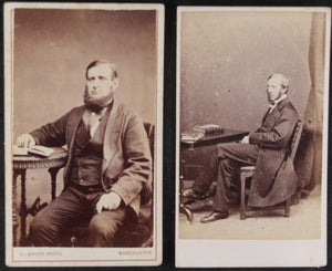 UK set of 4 CDV photos late 1800s, Manchester, Oxford/Eton