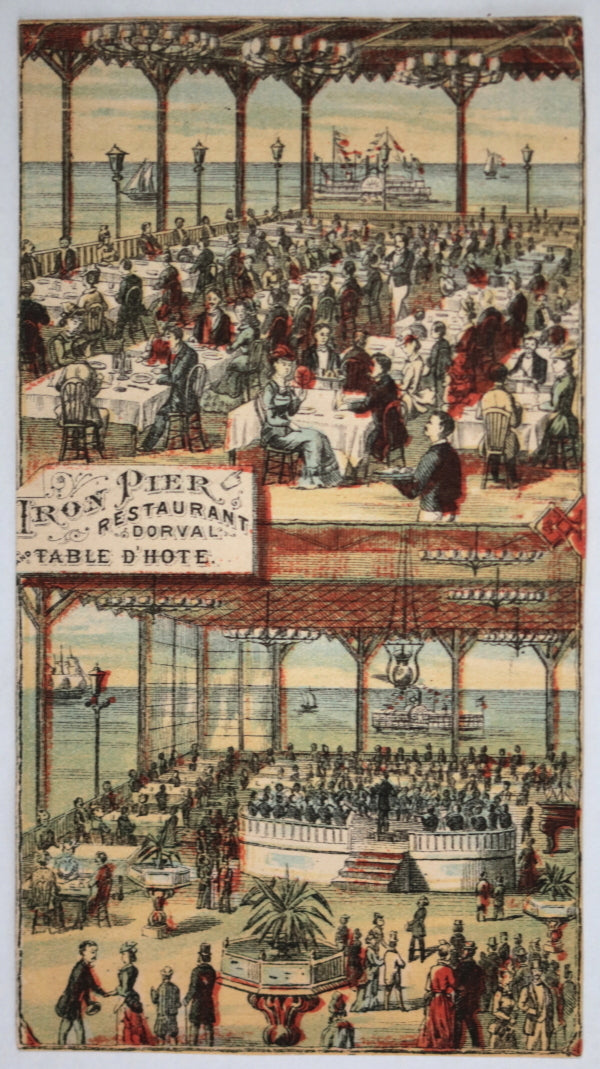 USA advertising Iron Steamboat Company, Coney Island NY c. 1880s