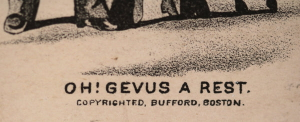 USA Boston set of two shadow-themed trade cards Bufford c. 1890