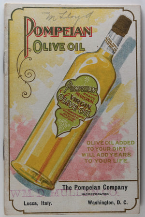 USA Pompeian Olive Oil recipe pamphlet c. 1911