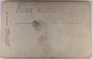 USA RPPC photo postcard Camp Hancock Georgia. c. 1917
