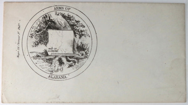 USA Two pre-Civil War illustrated envelopes, Alabama - Lincoln
