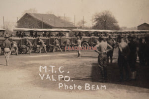 USA WW1 photo Motor Transport Corps training camp Valparaiso IN