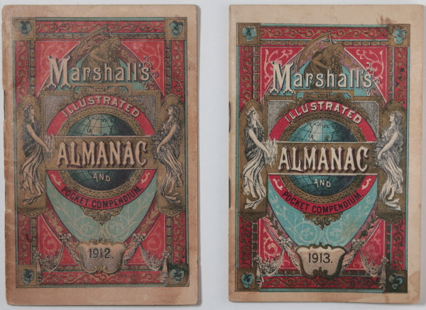 USA 1912 and 1913 Marshall’s Illustrated Almanac (Cubeb Tobacco)