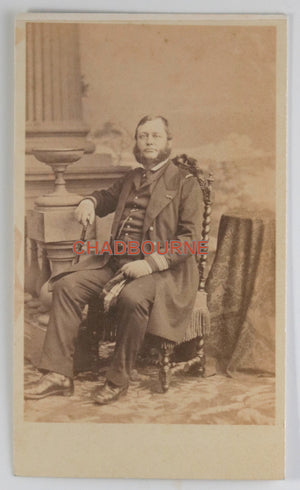 USA CDV photo by Charles Fredricks of maritime officer c. 1870