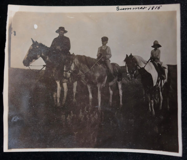 USA five (5) Homestead photos, fall and winter of 1915