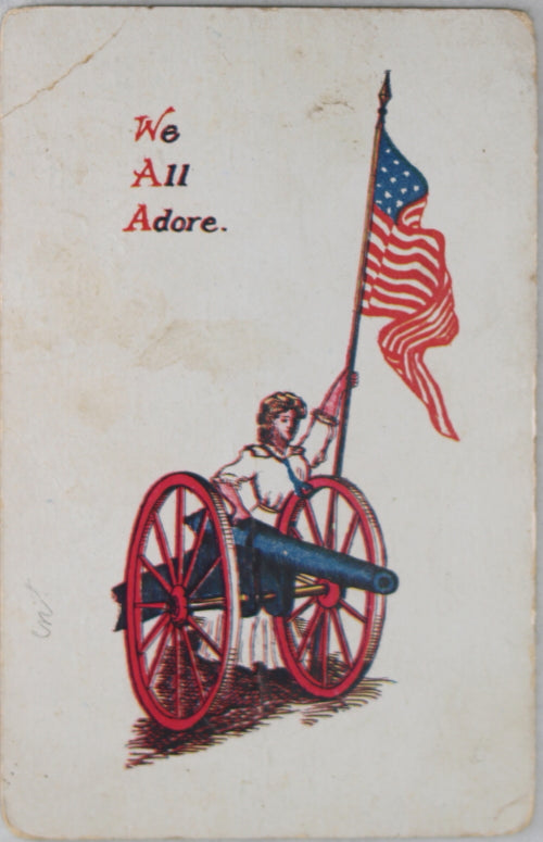 USA lot of 3  patriotic and military postcards, early 1900s / WW1 era
