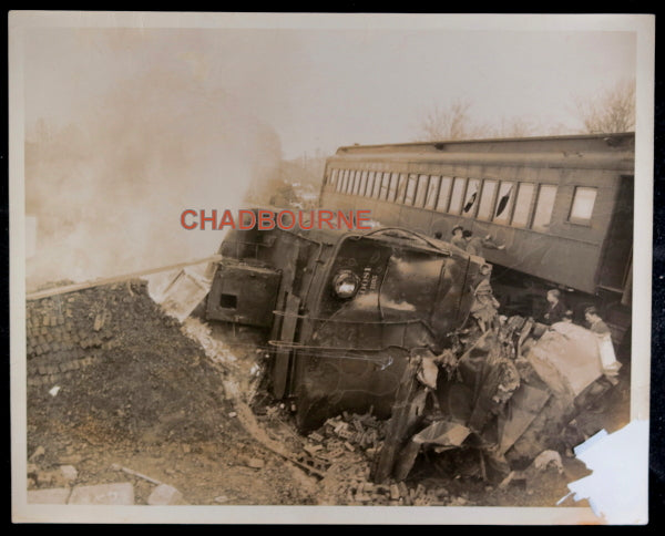 USA set of 8 large B&W railway crash/derailment photos NC/VA c.1930