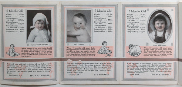 USA advertising pamphlet Nestlé’s Better Babies c.1930s()