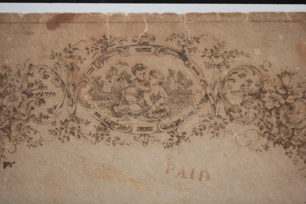 USA fancy envelope Eliza Lamb Norwich CT pre-1850