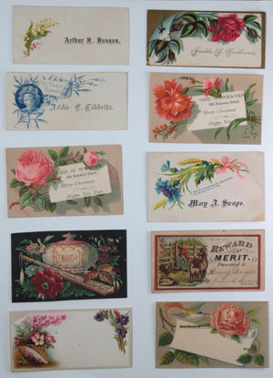USA lot of 20 trade and calling cards late1800s-1900s